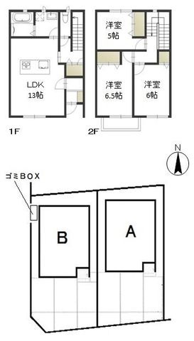 拡大写真:ユリアガーデン 1階Bの間取り