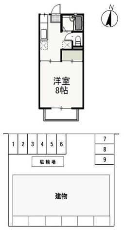 拡大写真:サンコーポ東古松 2階201の間取り