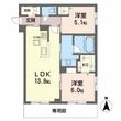オースピシャス大安寺の間取図