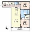 オースピシャス大安寺の間取図