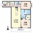 オースピシャス大安寺の間取図