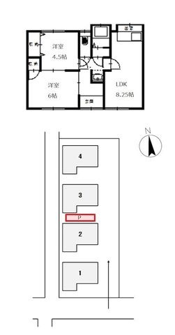 拡大写真:千鳥町6-15平屋貸家 1階3の間取り