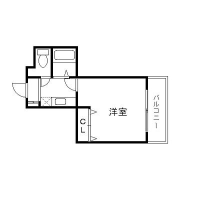 拡大写真:プティハイム本町 5階503の間取り