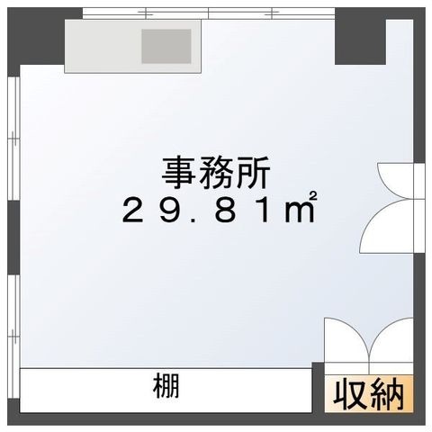 拡大写真：オクムラビル 5階5-Cの間取り