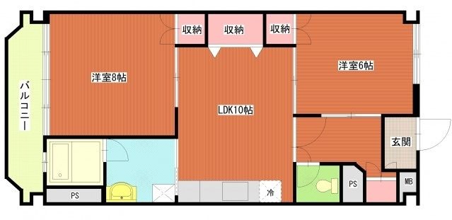 拡大写真:京橋ビル新館 4階403の間取り