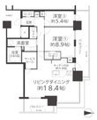 プラウドタワー岡山の間取図
