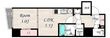 SERENiTE本町refletの間取図