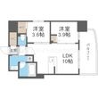 コンフォリア・リヴ大阪本町の間取図