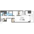 S-RESIDENCE阿波座bouncyの間取図