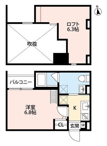 拡大写真:WISTERIA R&T 1階201の間取り