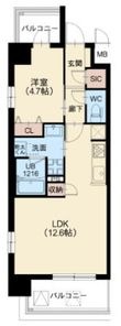 スプランディッドVIIIの間取図