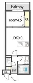 ドゥエリング森小路の間取図