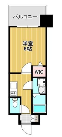 拡大写真:レジュールアッシュ京橋 9階909の間取り