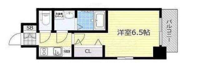 拡大写真:プロヴィスタ新大阪イーストゲート 6階601の間取り