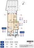 写真:ZOOM蒲田イースト 1階105の間取図
