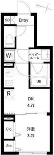 WHARF大井町westの間取図