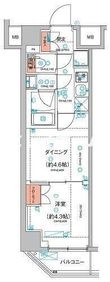 ハーモニーレジデンス東京羽田スカイブリッジの間取図
