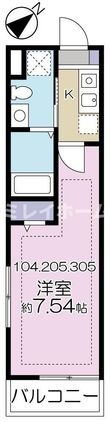 プラージュ白金台の間取図