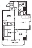 南大井九重ハイツの間取図