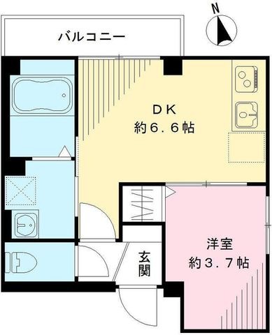 拡大写真:メゾンドレスポワール 3階302の間取り