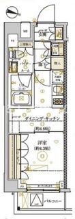 写真:ドムス・スタイル武蔵小山 3階305の間取図