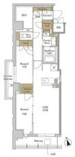 RJRプレシア大森北の間取図
