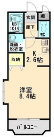 四日市市ときわ2丁目の間取図