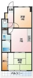 四日市市鵜の森2丁目の間取図