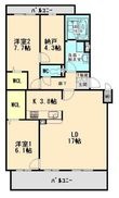 四日市市ときわ2丁目の間取図