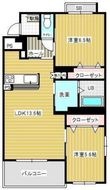 ボヌールの間取図