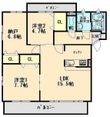 グランコートKの間取図