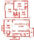 平塚市袖ケ浜の間取図