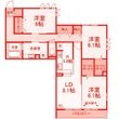 藤沢市辻堂太平台2丁目の間取図