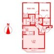 大和市深見西2丁目の間取図