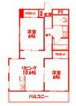 藤沢市花の木の間取図