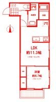 藤沢市片瀬海岸１丁目の間取図
