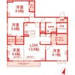 茅ヶ崎市赤松町の間取図