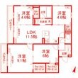 茅ヶ崎市赤松町の間取図