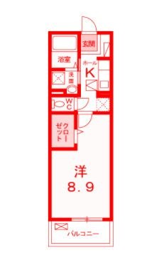 拡大写真:藤沢市辻堂元町4丁目 3階302の間取り