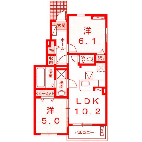 拡大写真:藤沢市石川3丁目 1階101の間取り