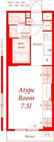 藤沢市片瀬の間取図