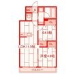 さくら十番館の間取図