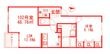 ヴィラージュ戸塚Ⅰの間取図