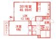 ヴィラージュ戸塚Ⅱの間取図