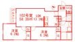 ヴィラージュ戸塚Ⅱの間取図