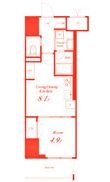 ラフィシア関内の間取図