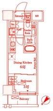 パークアクシス横浜伊勢佐木町通りの間取図