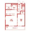 リコルテKの間取図