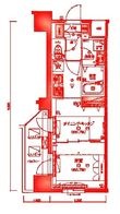 リヴシティ横濱新川町弐番館の間取図
