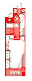 ライオンズステージ関内メダリオンの間取図